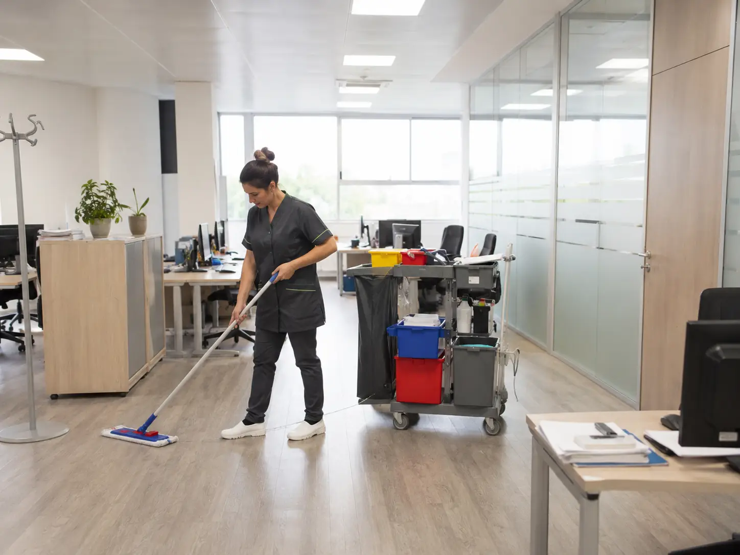 Locaux professionnels entretenus régulièrement